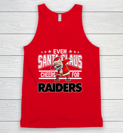 Oakland Raiders Even Santa Claus Cheers For Christmas NFL Tank Top 5