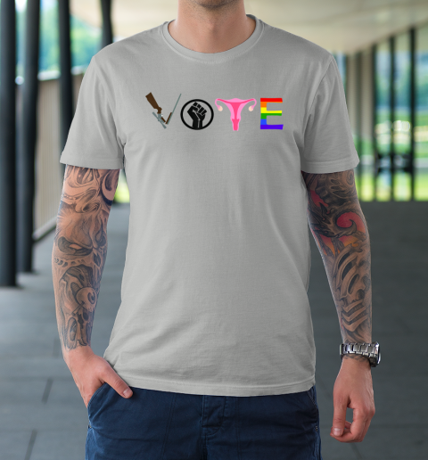 Vote Election Shirt Blm Pro Choice Gun Reform Lgbtq T-Shirt 8