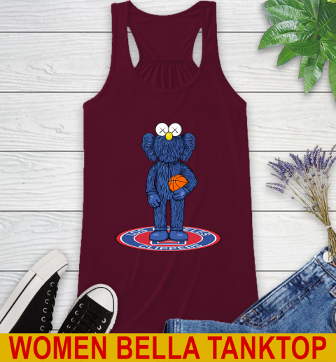 NBA Basketball LA Clippers Kaws Bff Blue Figure Shirt Racerback Tank 3