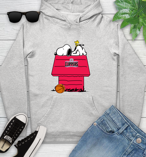 LA Clippers NBA Basketball Snoopy Woodstock The Peanuts Movie Youth Hoodie