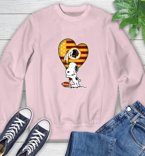 Washington Redskins NFL Football The Peanuts Movie Adorable Snoopy Sweatshirt 9
