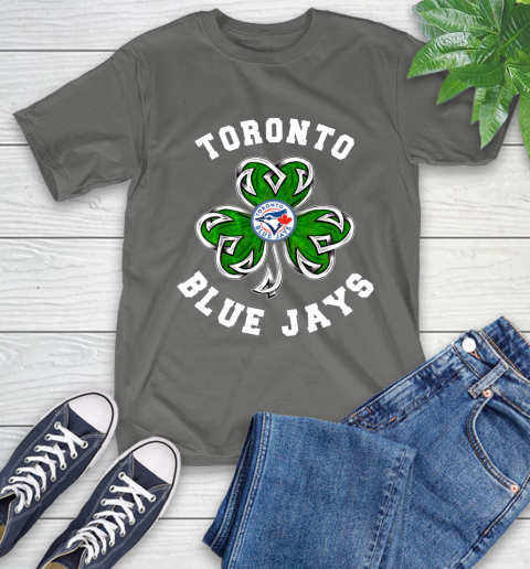 MLB Toronto Blue Jays Three Leaf Clover St Patrick's Day Baseball Sports T-Shirt 10