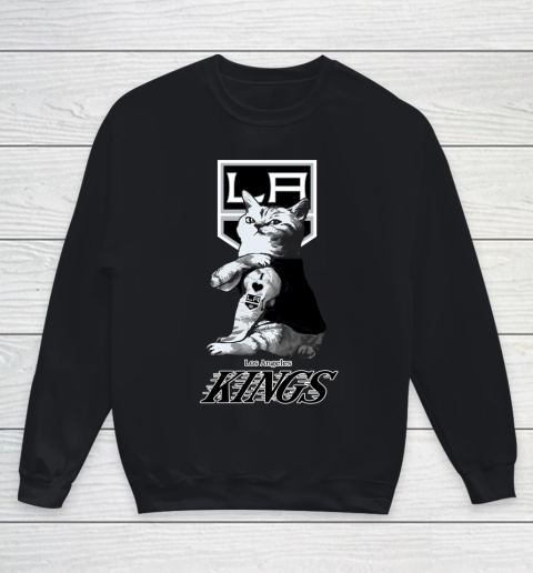NHL My Cat Loves Los Angeles Kings Hockey Youth Sweatshirt