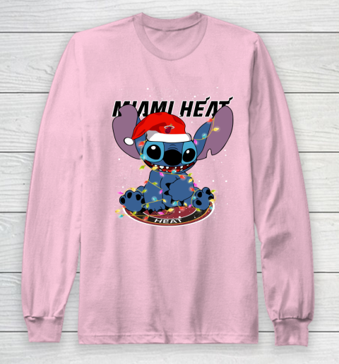 Miami Heat NBA noel stitch Basketball Christmas Long Sleeve T-Shirt 6