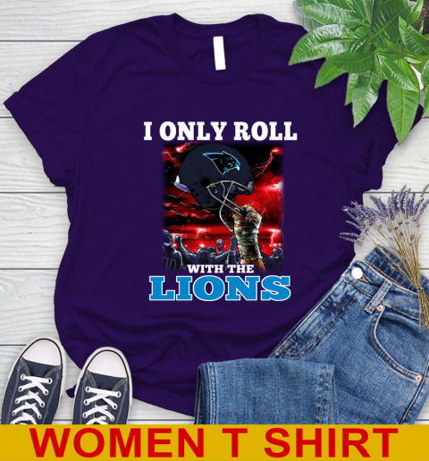 Carolina Panthers NFL Football I Only Roll With My Team Sports Women's T-Shirt 4