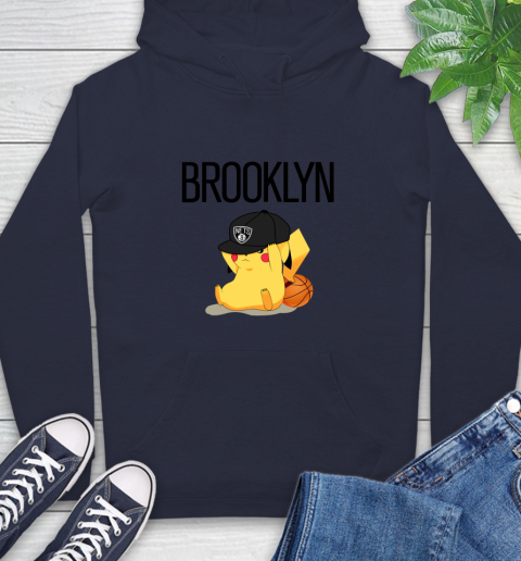 NBA Pikachu Basketball Sports Brooklyn Nets Hoodie 4