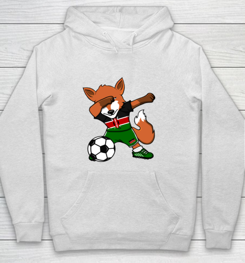 Dabbing Fox Kenya Soccer Fans Jersey Kenyan Football Lovers Hoodie