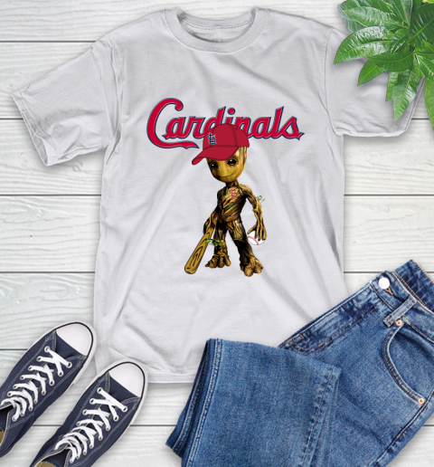 MLB St.Louis Cardinals Groot Guardians Of The Galaxy Baseball T-Shirt 12