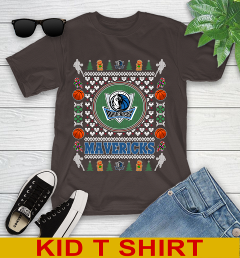 Dallas Mavericks Merry Christmas NBA Basketball Loyal Fan Youth T-Shirt 6