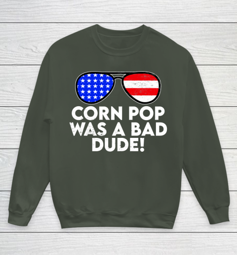 Corn Pop Was A Bad Dude  Joe Biden Parody Youth Sweatshirt 8