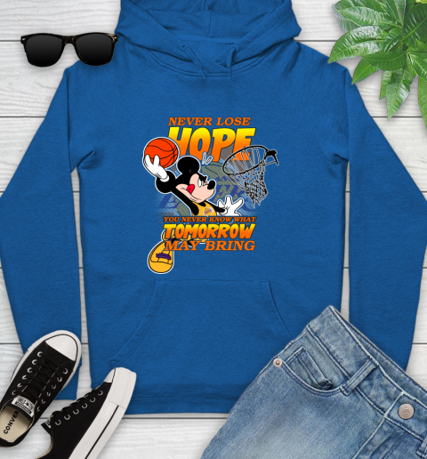 Los Angeles Lakers NBA Basketball Mickey Disney Never Lose Hope Youth Hoodie 11