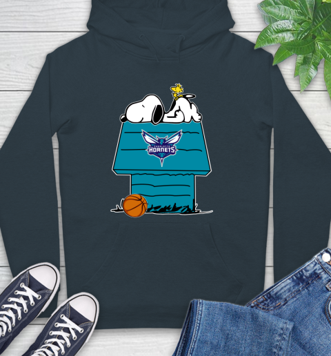 Charlotte Hornets NBA Basketball Snoopy Woodstock The Peanuts Movie Hoodie 7