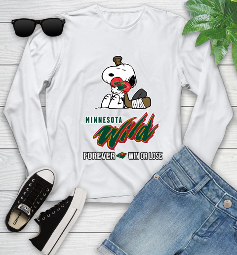 NHL The Peanuts Movie Snoopy Forever Win Or Lose Hockey Minnesota Wild 125