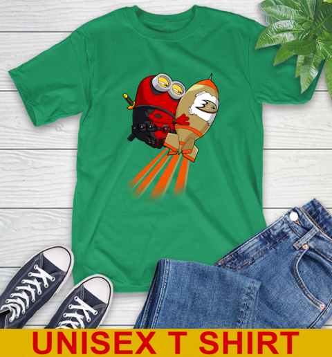 NHL Hockey Anaheim Ducks Deadpool Minion Marvel Shirt T-Shirt 7