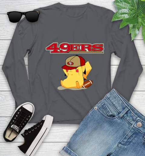 NFL Pikachu Football San Francisco 49ers Youth Long Sleeve 8