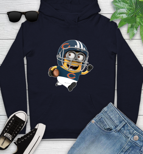 NFL Chicago Bears Minions Disney Football Sports Youth Hoodie 4