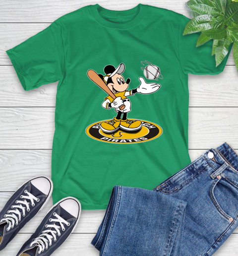 MLB Baseball Pittsburgh Pirates Cheerful Mickey Disney Shirt T-Shirt 8