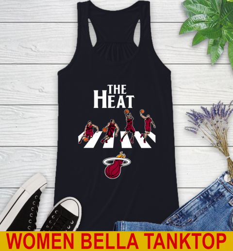 NBA Basketball Miami Heat The Beatles Rock Band Shirt Racerback Tank 8