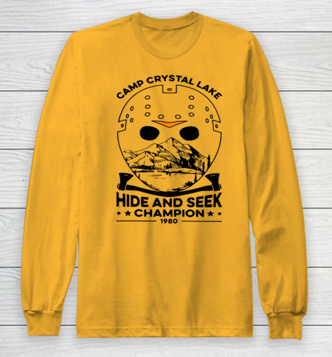 Camp Hide And Seek Champion Crystal Lake 1980 Halloween Long Sleeve T-Shirt 2