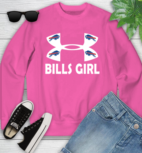 NFL Buffalo Bills Girl Under Armour Football Sports Youth Sweatshirt 6