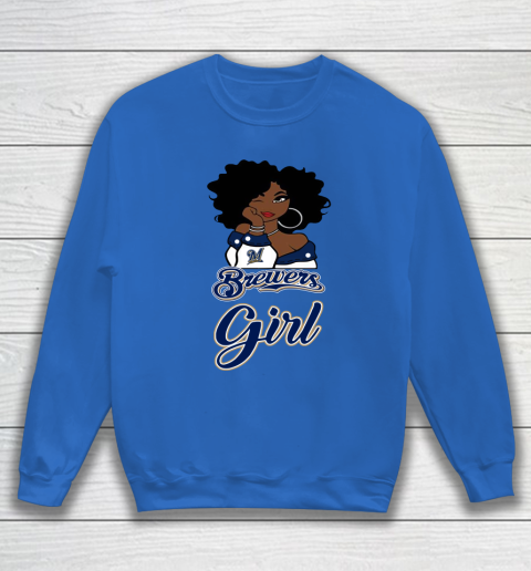 Milwaukee Brewerss Girl MLB Sweatshirt 7