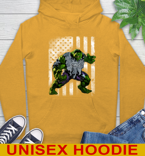 San Antonio Spurs Hulk Marvel Avengers NBA Basketball American Flag Hoodie 2