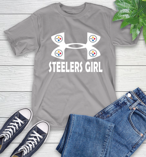 NFL Pittsburgh Steelers Girl Under Armour Football Sports T-Shirt 6