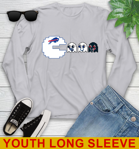 Buffalo Bills NFL Football Pac Man Champion Youth Long Sleeve 6