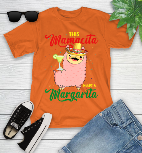 Nurse Shirt This Mamacita needs a Margarita Llama T Shirt Youth T-Shirt 8