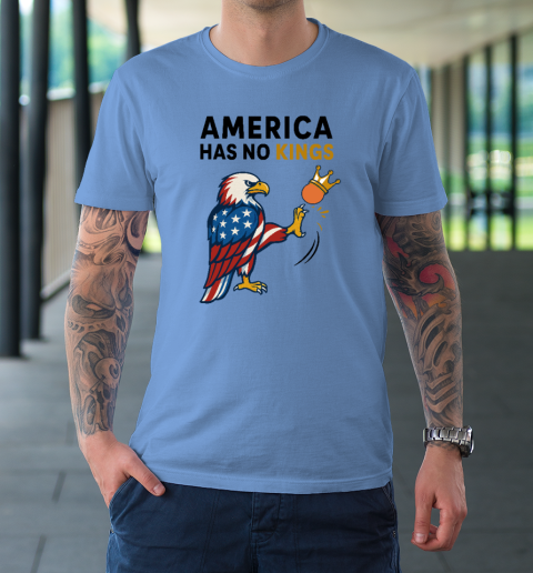 America Has No Kings Eagle Kick Orange Anti Trump T-Shirt 7