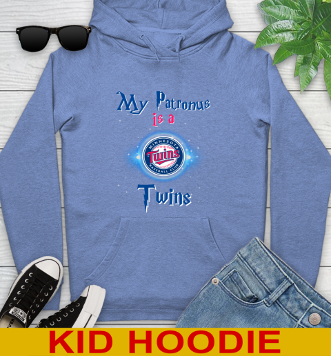MLB Baseball Harry Potter My Patronus Is A Minnesota Twins Youth Hoodie 12