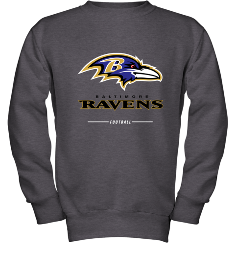 NFL Team Apparel Charcoal Gray Baltimore Ravens T-Shirt Size XL