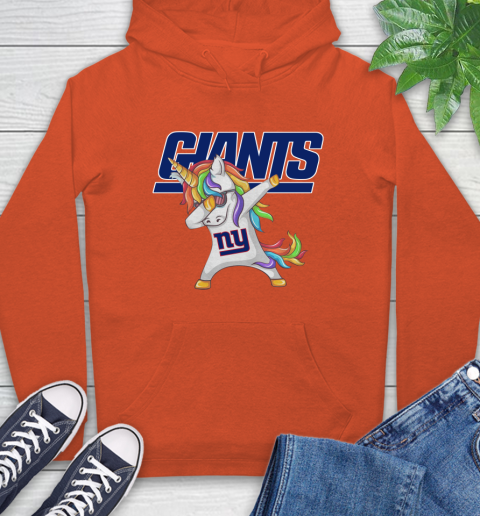 New York Giants NFL Football Funny Unicorn Dabbing Sports Hoodie 5