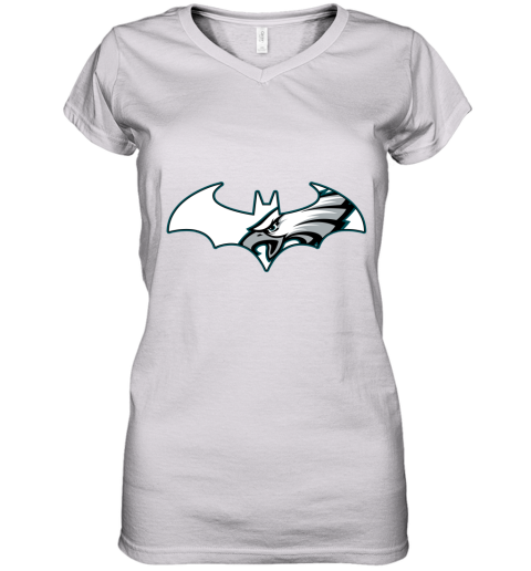 We Are The Philadelphia Eagles Batman NFL Mashup Women's V-Neck T-Shirt