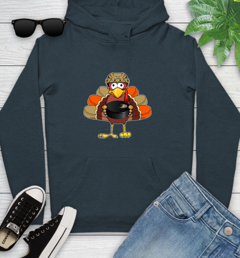Anaheim Ducks Turkey Thanksgiving Day Youth Hoodie 8