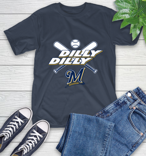 MLB Milwaukee Brewers Dilly Dilly Baseball Sports T-Shirt 4