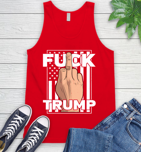Fuck Trump Middle Finger Anti Republican T Shirt 70