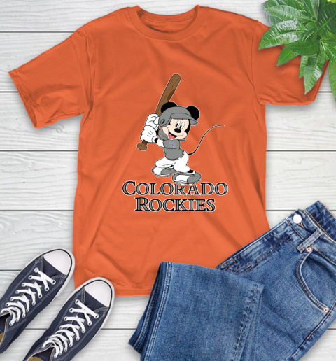 MLB Baseball Colorado Rockies Cheerful Mickey Mouse Shirt T-Shirt 5