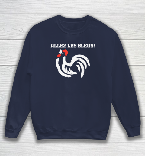 France Allez Les Bleus French Rooster Soccer Sweatshirt 2