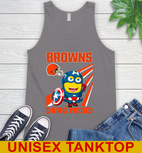 NFL Football Cleveland Browns Captain America Marvel Avengers Minion Shirt Tank Top 6