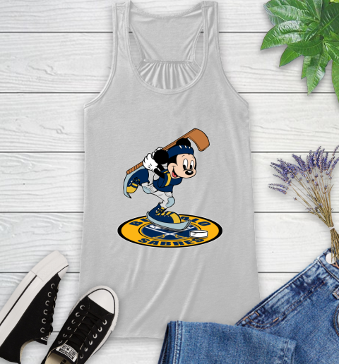 NHL Hockey Buffalo Sabres Cheerful Mickey Disney Shirt Racerback Tank 2