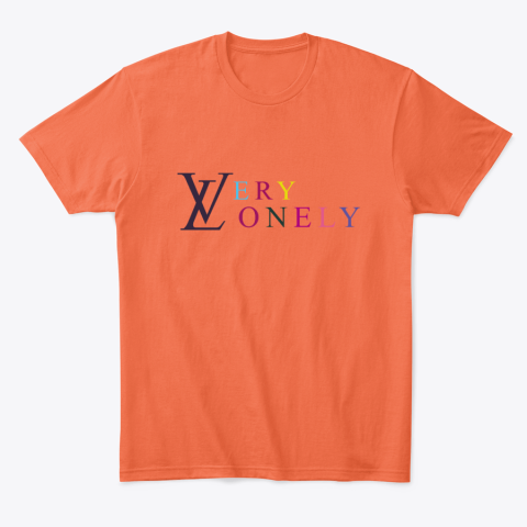 pzej very lonely classic t shirt 2 front orange