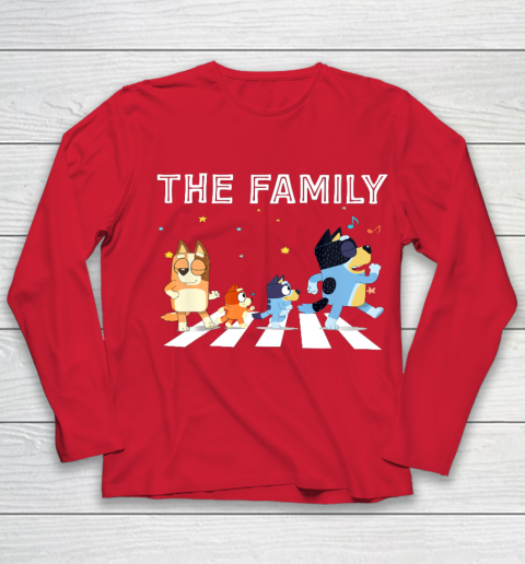 The Heeler Family Bluey Dad Mom For Lover Youth Long Sleeve 8