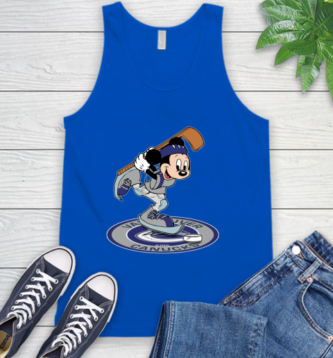 NHL Hockey Vancouver Canucks Cheerful Mickey Disney Shirt Tank Top 5