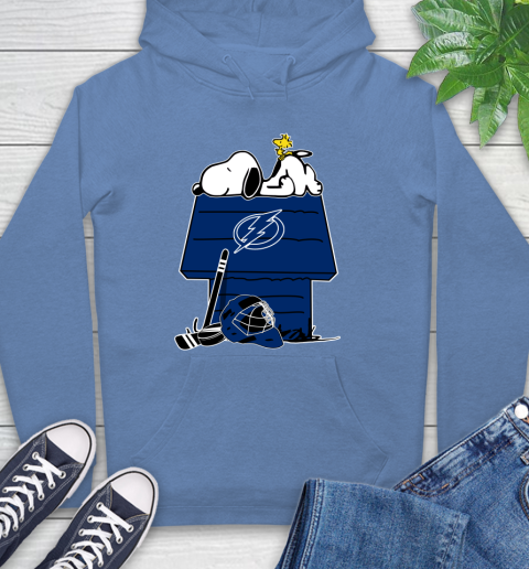 Tampa Bay Lightning NHL Hockey Snoopy Woodstock The Peanuts Movie Hoodie 11