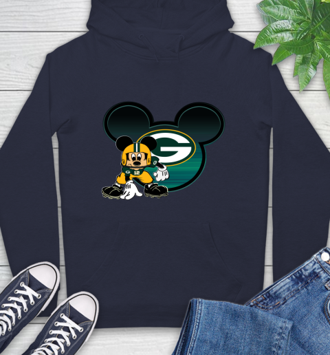 NFL Green Bay Packers Mickey Mouse Disney Football T Shirt Hoodie 4
