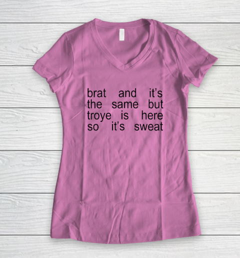 Sweat Tour  Sweat Brat Green Women's V-Neck T-Shirt 6