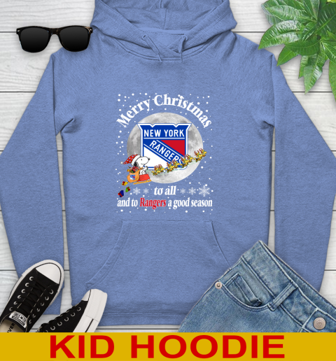 New York Rangers Merry Christmas To All And To Rangers A Good Season NHL Hockey Sports Youth Hoodie 12