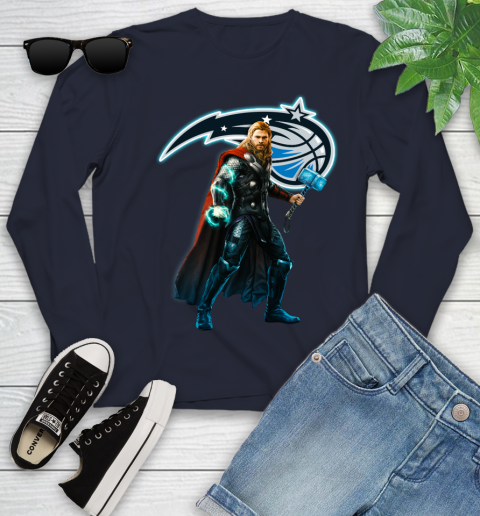 NBA Thor Avengers Endgame Basketball Orlando Magic Youth Long Sleeve 3