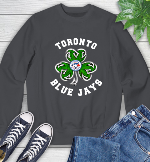 MLB Toronto Blue Jays Three Leaf Clover St Patrick's Day Baseball Sports Sweatshirt 6